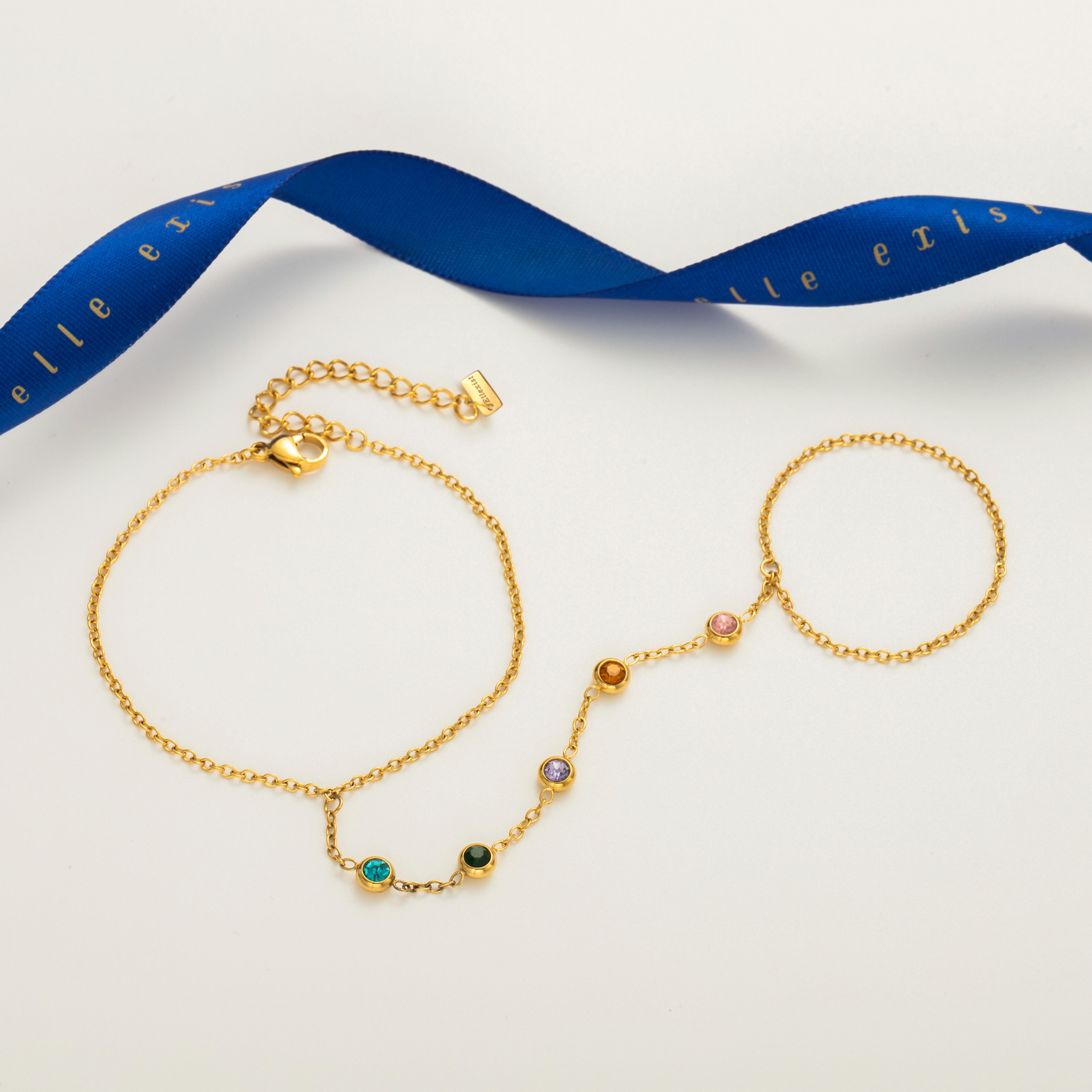 Gem Drop Hand Chain