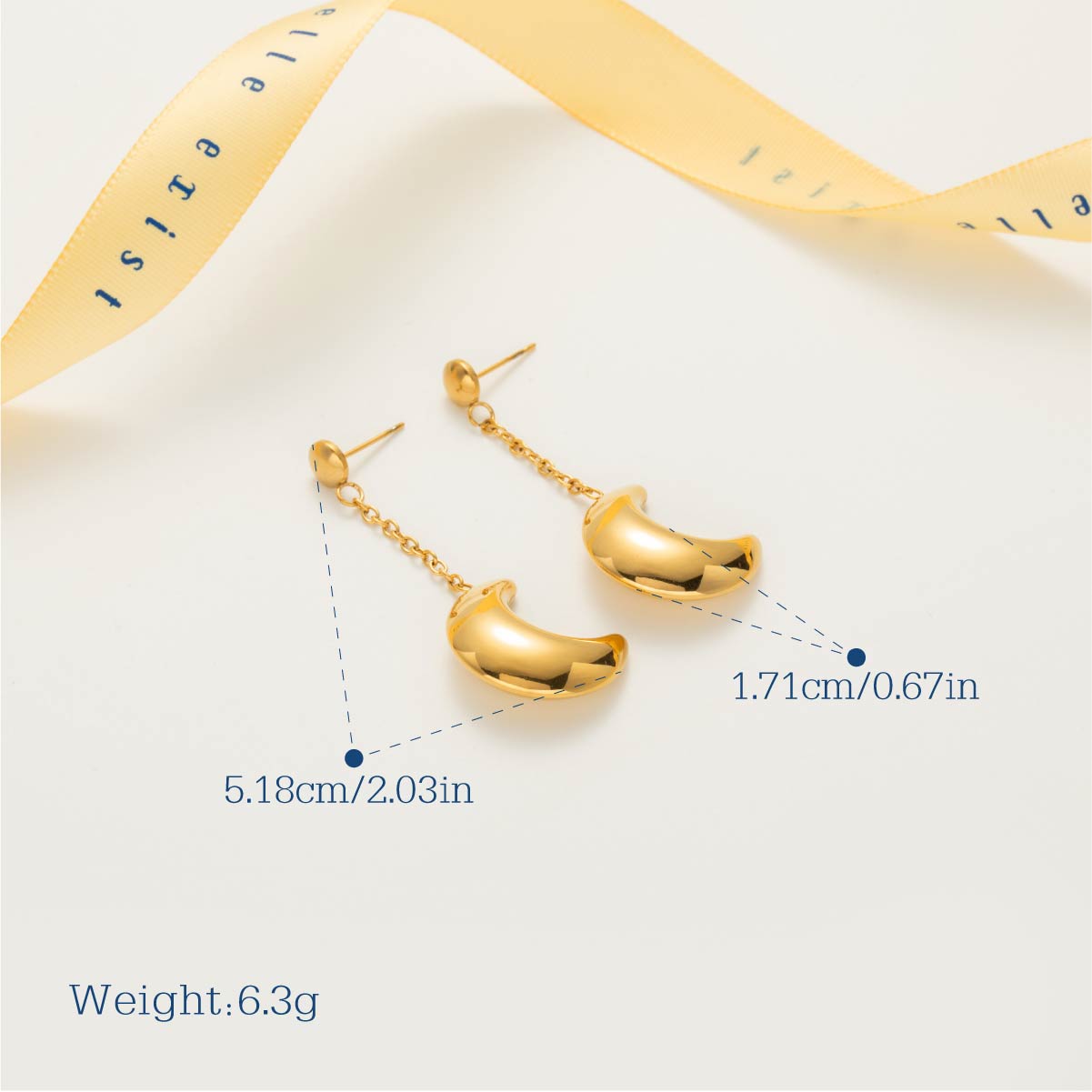 Crescent Moon Dangle