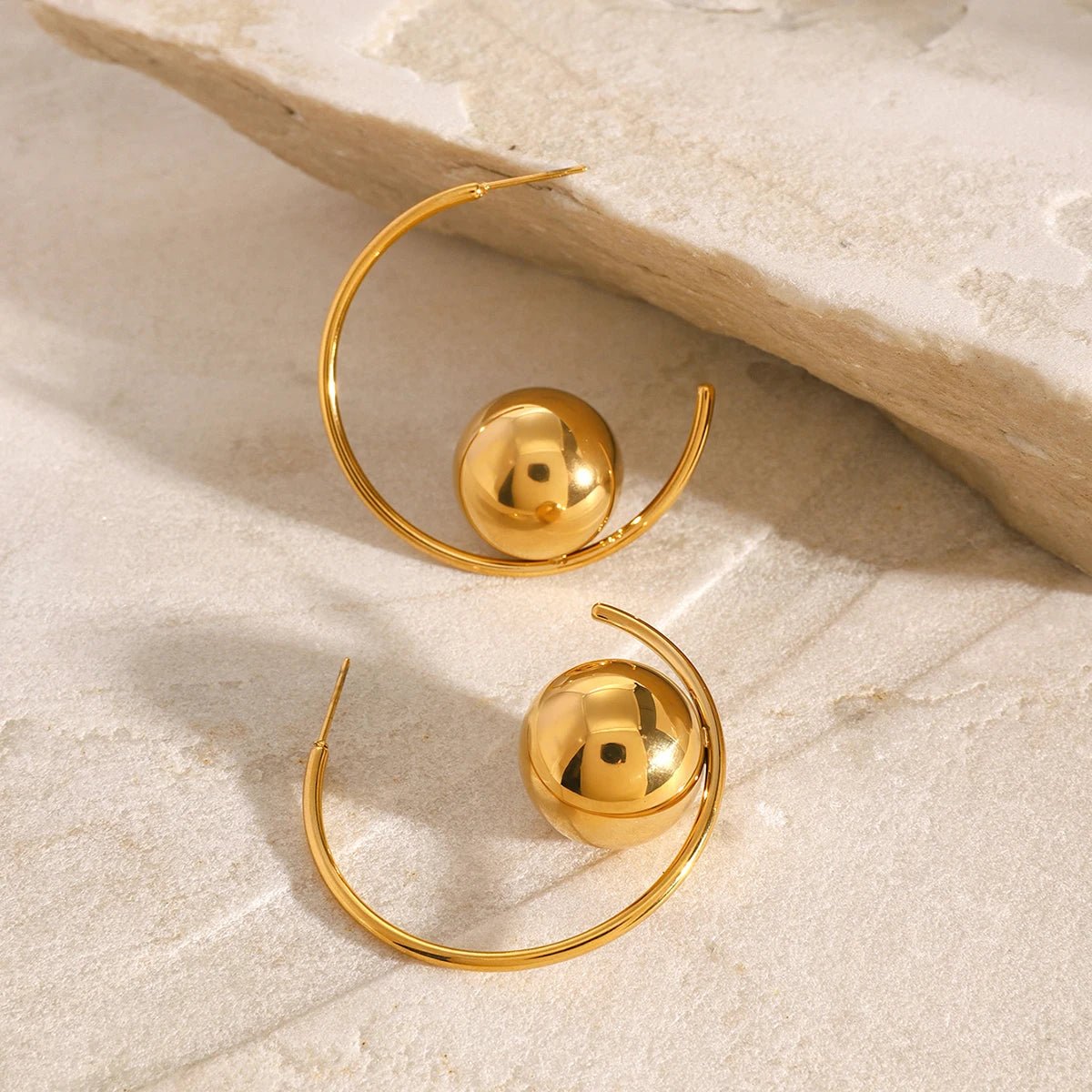 Orb Hoop Earrings - stop production