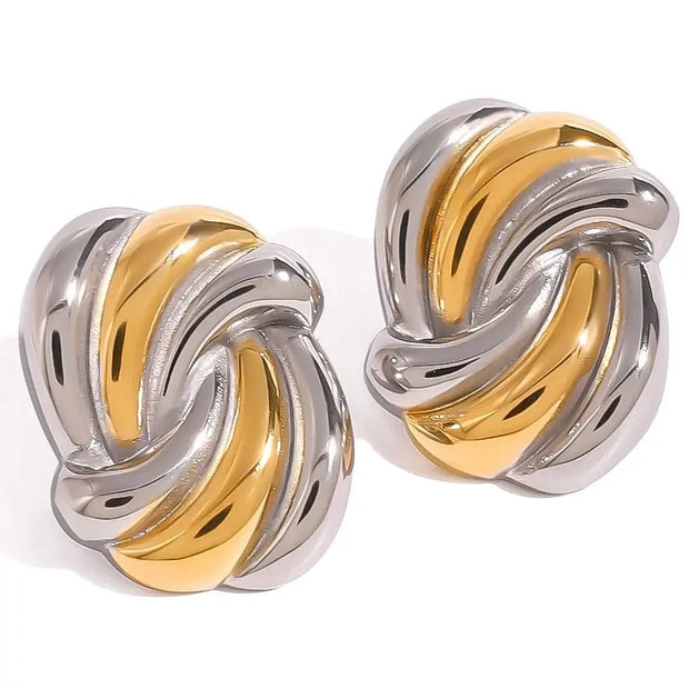 Layered Gold Hoop Earrings