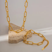 Textured Link Necklace