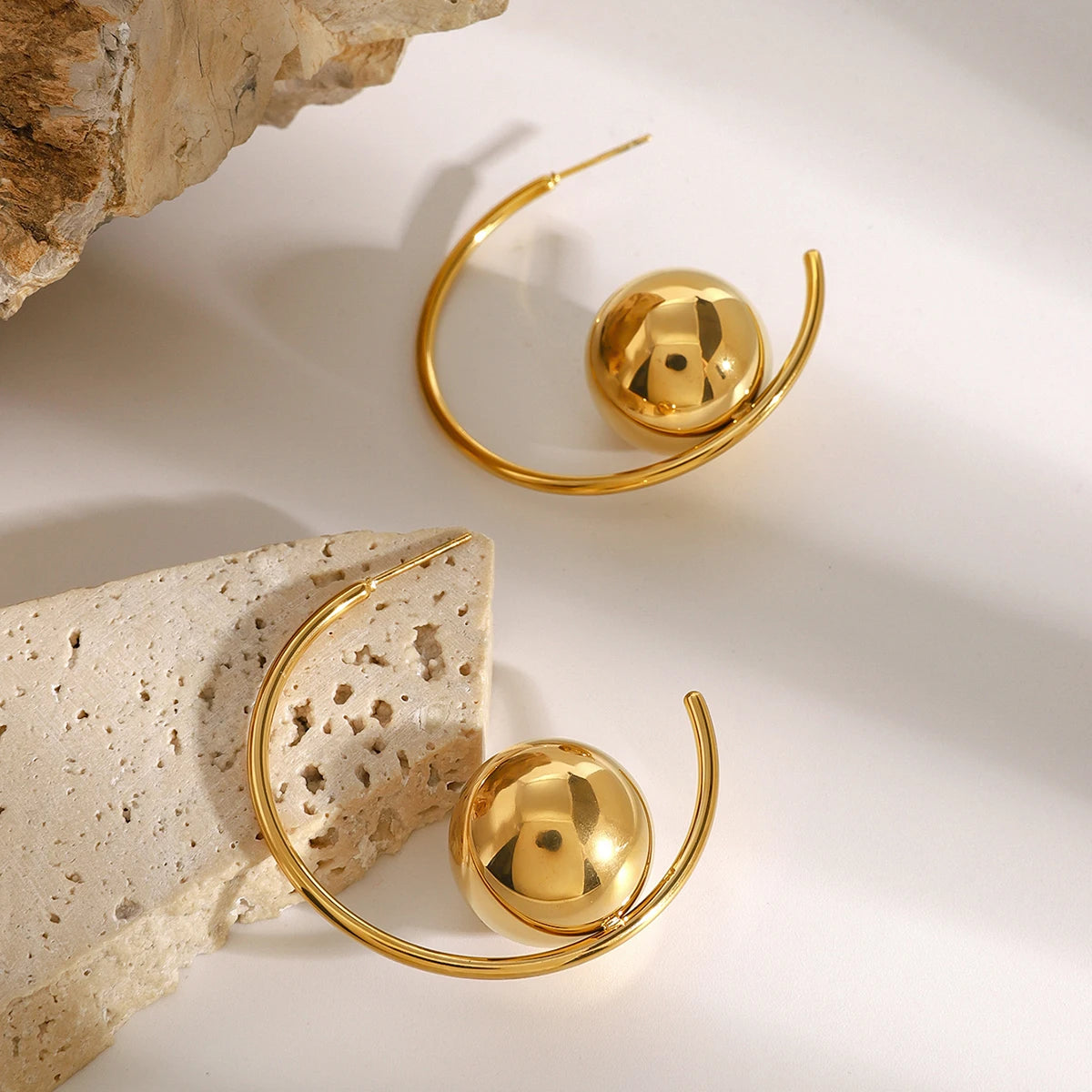 Orb Hoop Earrings - stop production