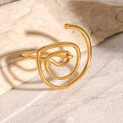 Gold Swirl Ring