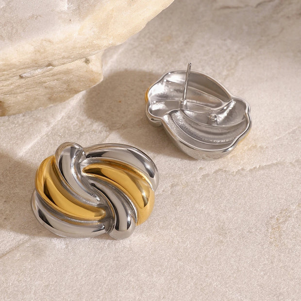Layered Gold Hoop Earrings