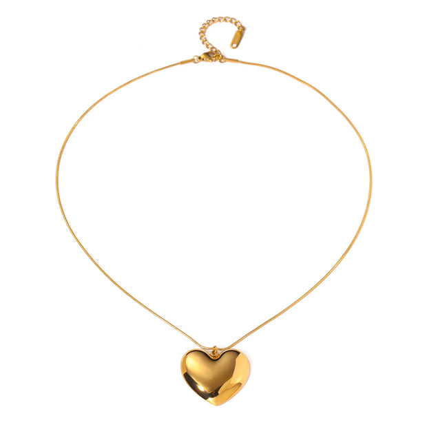 Minimalist Heart Pendant Necklace