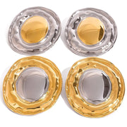 Ripple Disc Statement Earrings